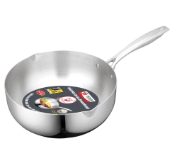 CHẢO ĐA NĂNG INOX 304  BA LỚP NGUYÊN KHỐI ĐÁY TỪ TICOOK